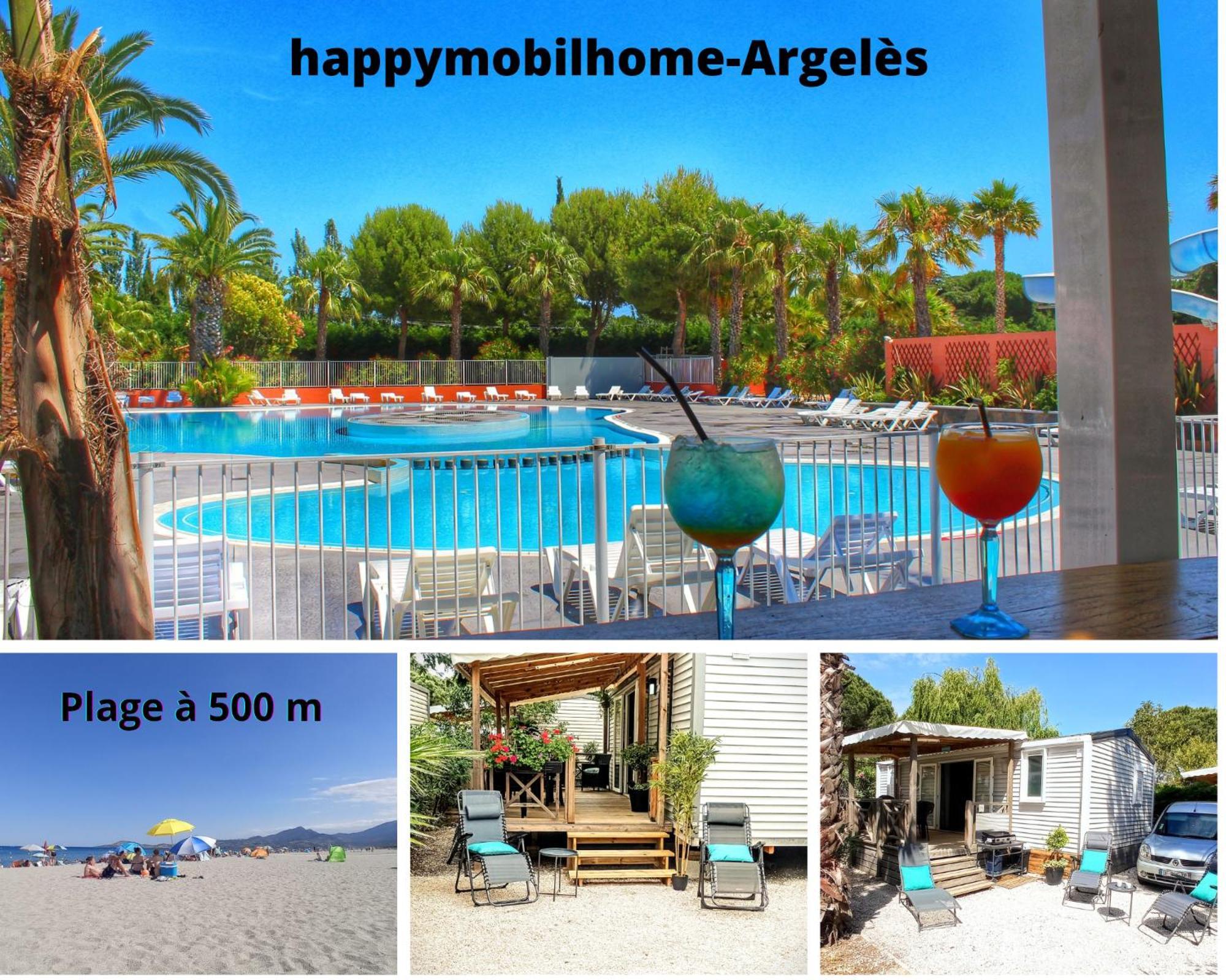 Happymobilhome Argeles-Sur-Mer -Plage A 500M- Camping 4 Etoiles Del Mar Zewnętrze zdjęcie